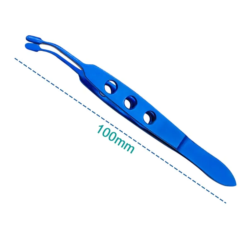 Eyelid Massaging Forceps Titanium Stainless Tweezers Tools Ophthalmic Instrument 10cm