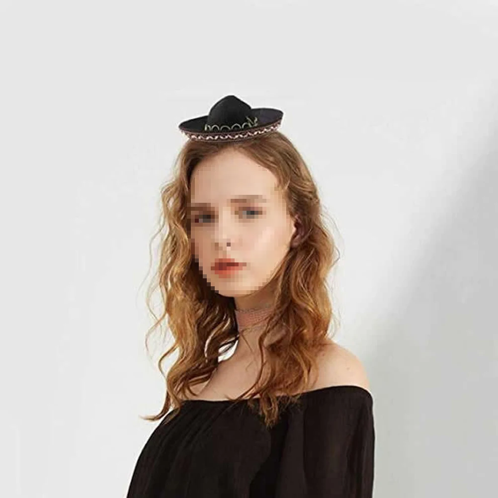 

Mini Hat Hair Hoops Mexico Headband Lightweight Carnival Decorative Headdress Party Photo Props Supplies Mexico Hair Band