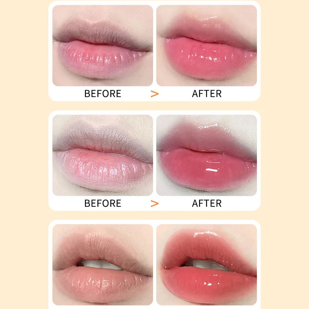 Magic Lipstick Color Changing Long Lasting Lipstick Waterproof Red Lip Jelly Stick Lip Plumper Kawaii Makeup Girl Cute Cosmetics