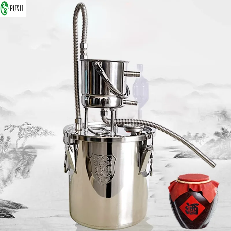 Popular small household essential oil pure dew extraction machine distillation production refining wine brewing steamed wine equ