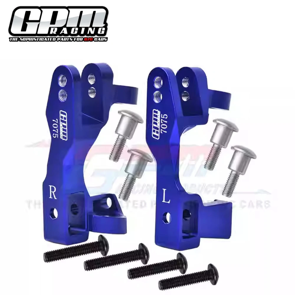 GPM Metal Aluminum Front C Mount Base Caster Blocks 6832 6832X for Traxxas 1/7 XO-1 1/10 Rustler Hoss Stampede Slash 4X4 RC Car