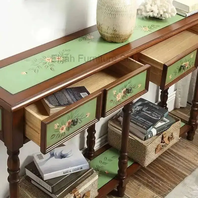 

Table Premium Modern Luxury Design Drawers Console Storage Console Table Entrance Hall Living Room Wohnzimmer Tisch Furniture