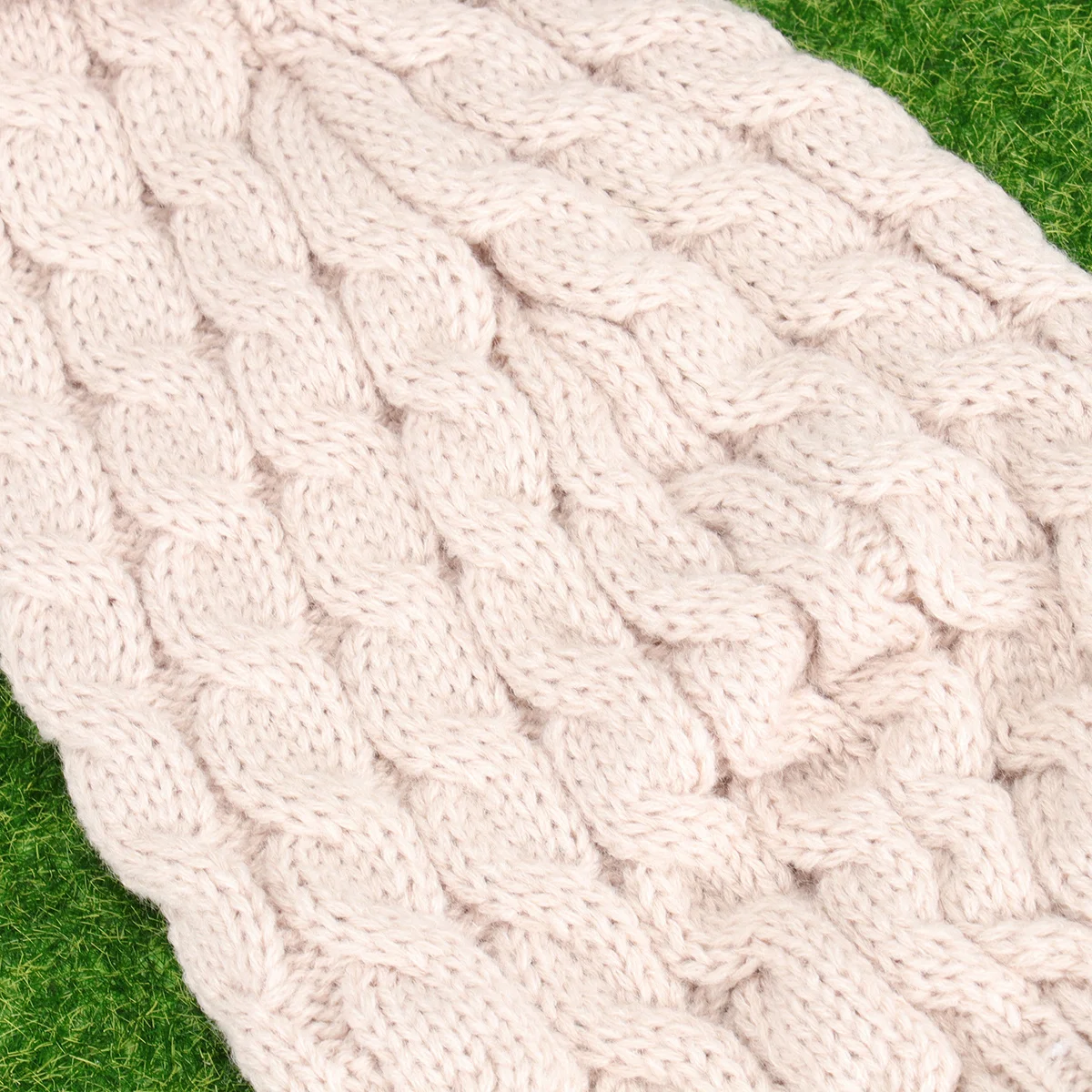 

Knitted Dog Sweater Beige Size Xl Fashion Thin Design For Walking Jogging Outdoor Use Christmas Birthday Party Photo Pet