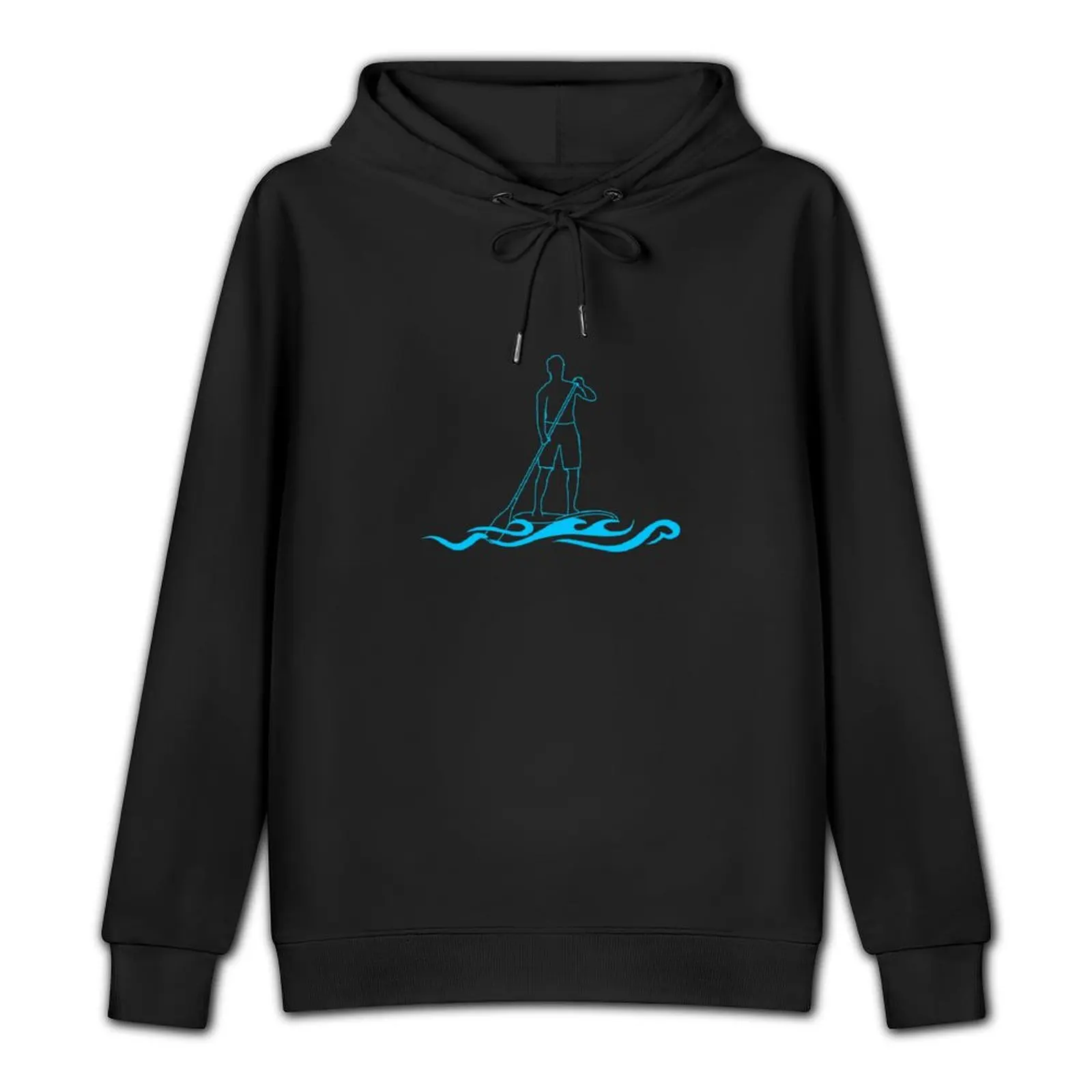 Stylised Stand Up Paddle Board SUP Rider Pullover Hoodie mens clothing clothes for men hoodie