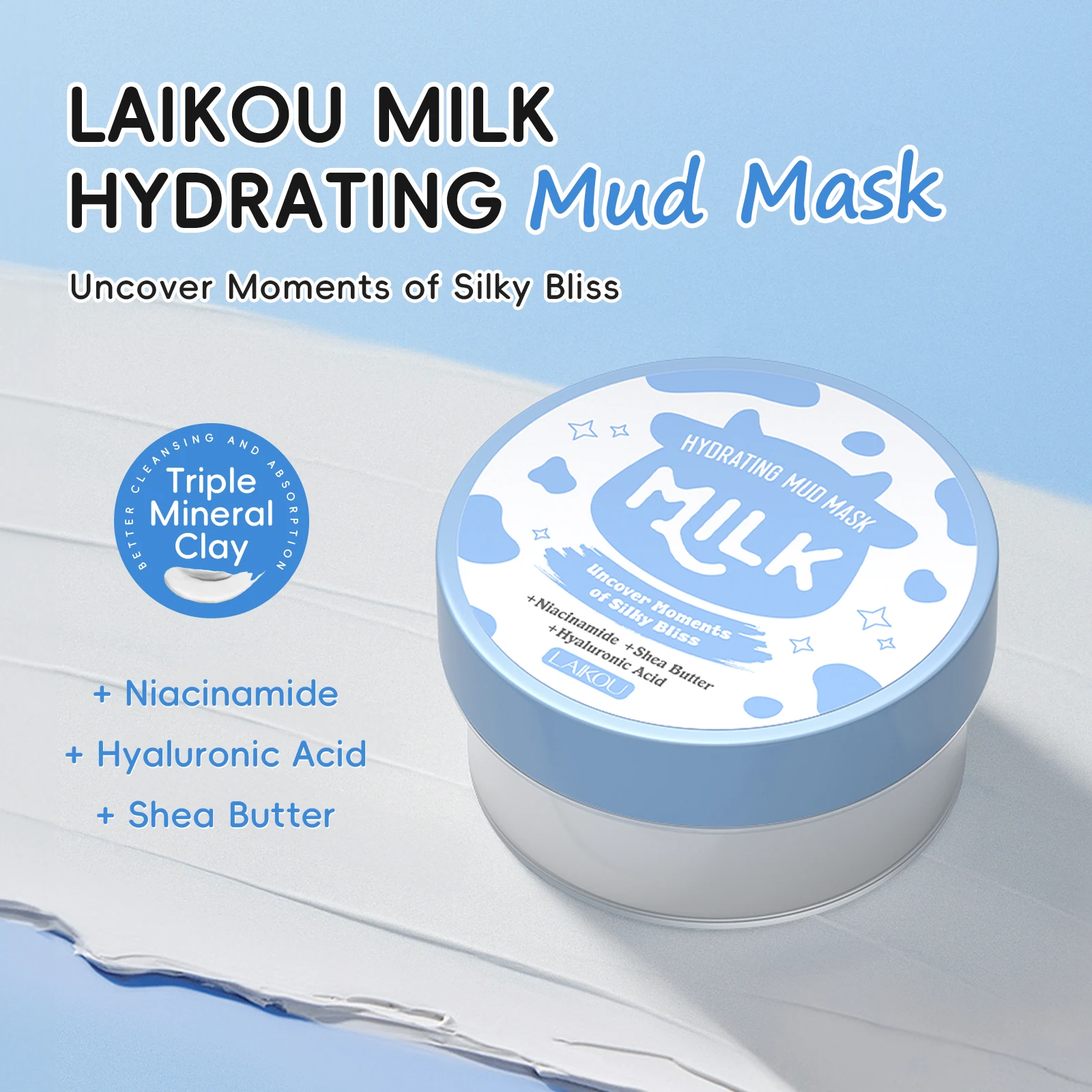 LAIKOU Milk Hydrating Mud Mask - Mud Mask Kaolin 评论和价格