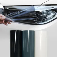 TPU Headlight Taillight Protective Film Gloss Transparent Light/Dark Black Wrap Film Cover Foil Sticker Armored Film for Cars