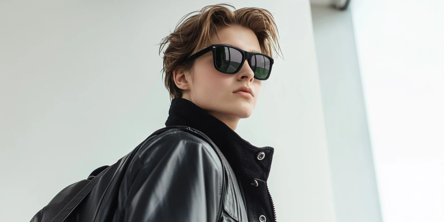 ZENOTTIC Neu eingetroffene quadratische polarisierte Sonnenbrille, UV400-Schutz, Acetat-Sonnenbrille, klassisches Design, Schatten für Damen und Herren – Detail 1