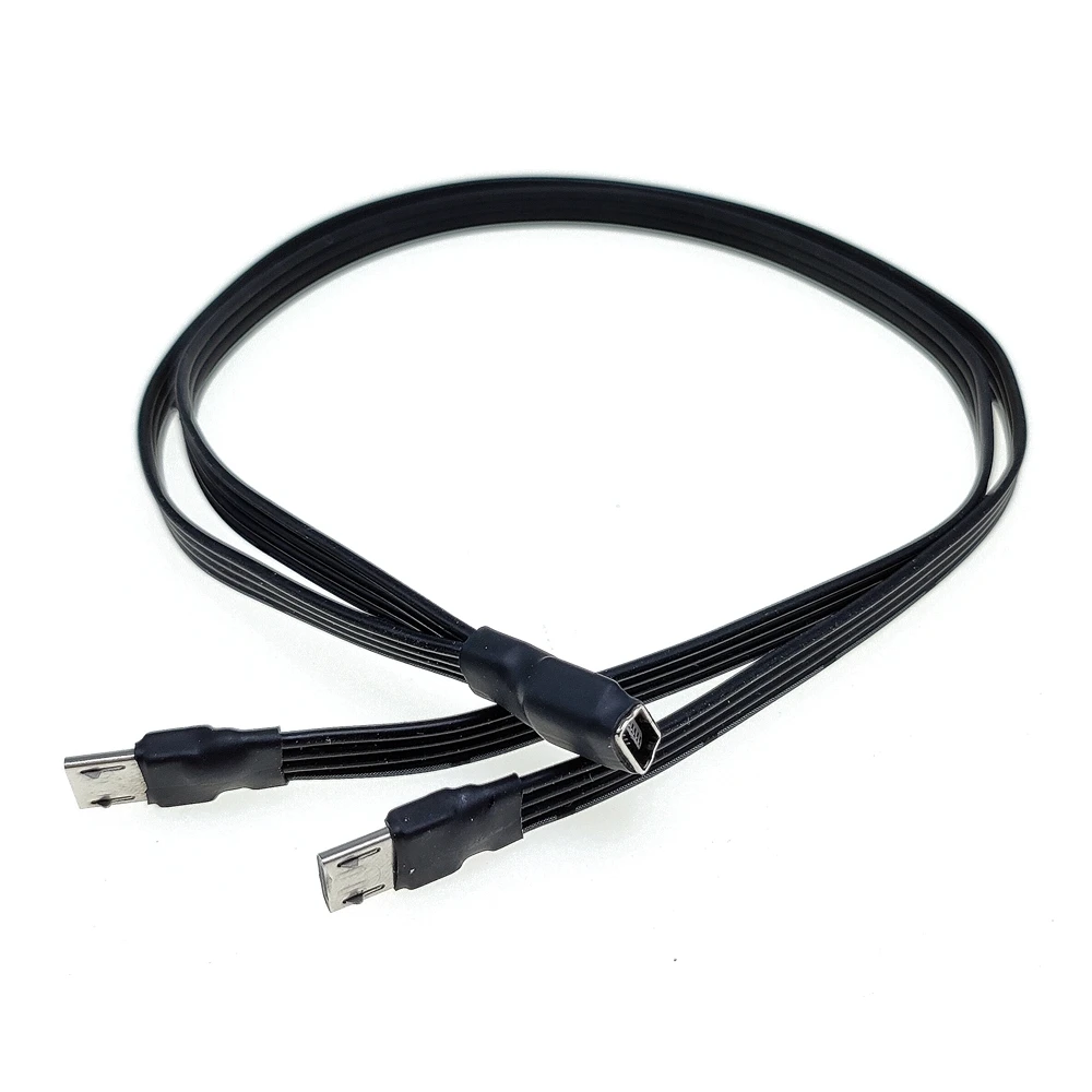 Cable de carga dos en uno para teléfonos, Cable de datos USB tipo c, Micro Dual, 20CM, 30cm, 50cm