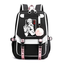 Mochila con estampado de Anime Ryomen Sukuna para mujer, bolso de día para adolescentes, bolsas de viaje para ordenador portátil