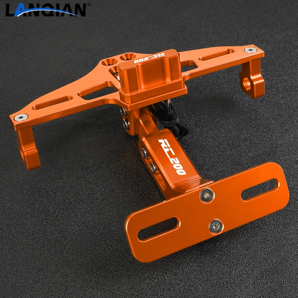 

For RC200 RC 200 2014-2023 2020 2019 2018 2017 2016 2015 Fender Eliminator Adjustable License Plate Holder Bracket LED Light