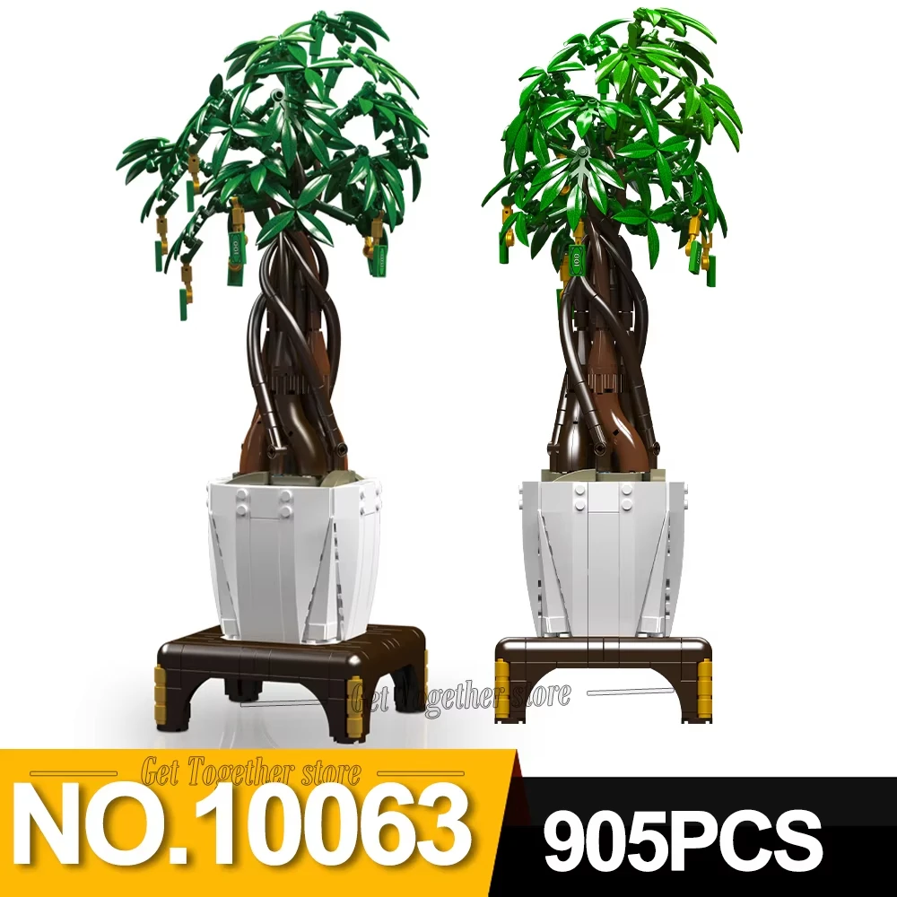 

Mold King 10063, креативная серия бонсай, денежное дерево, строительный блок, модель растения, сделай сам, мелкие частицы, набор кирпичей для детей, подарок