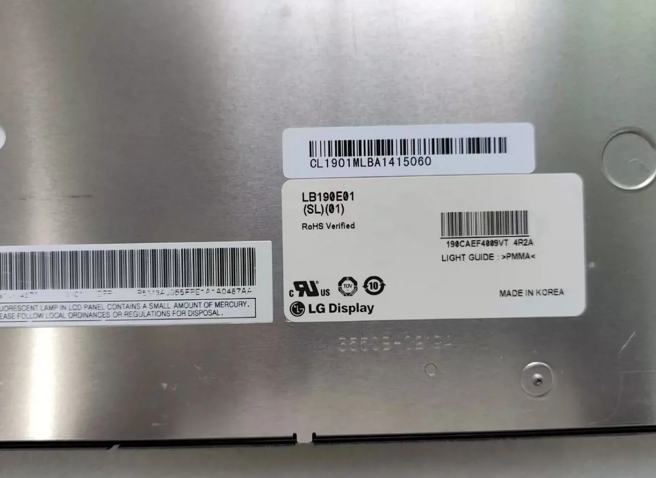 Monitor LCD LB190E01-SL01 original de 19"