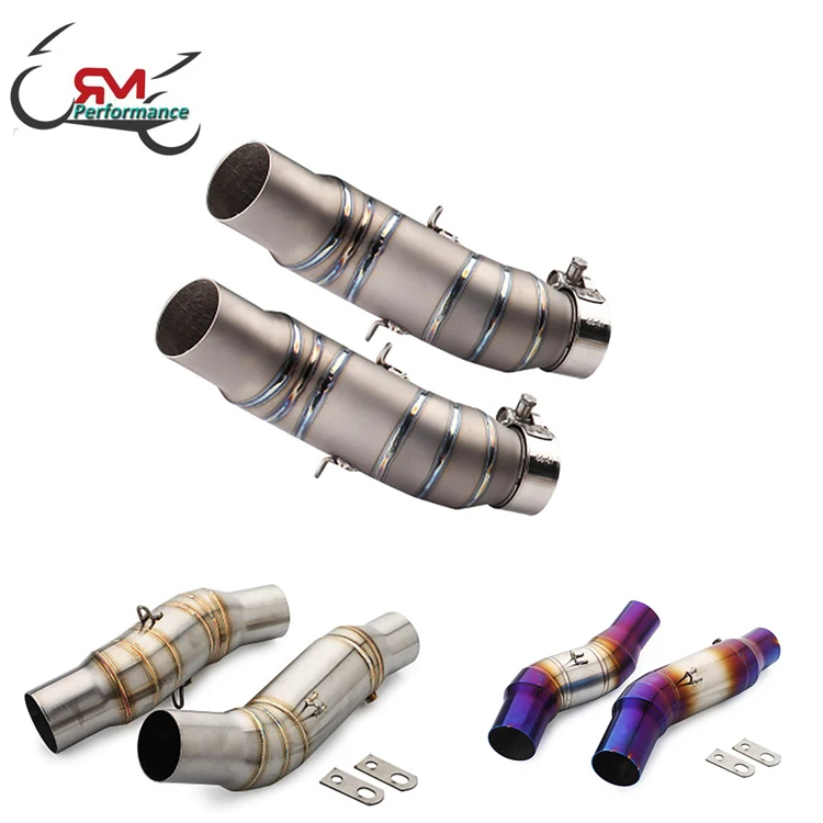 

Intelligent Library Slip On For KAWASAKI Z1000 Z1000SX 2010-2020 2019 Motorcycle Exhaust Muffler Connection Middle Pipe 51mm Esc