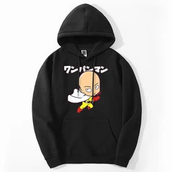 One Punch Man Graphic Hoodie Pullover Japan Anime Saitama Mens Sweatshirts Loose Crewneck Harajuku Clothes Sportswear