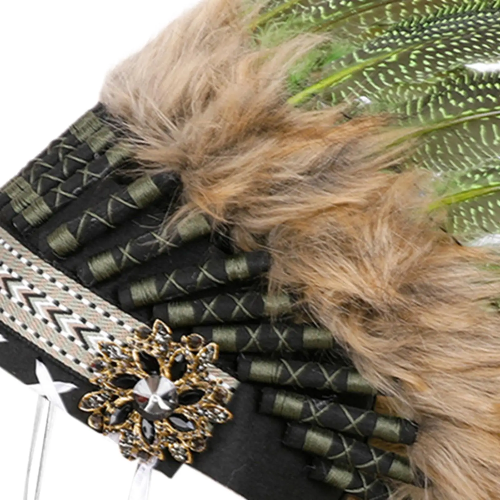 フェザー ヘッドドレス コスチューム アクセサリー 女性 男性 パーティー用品 誕生日用