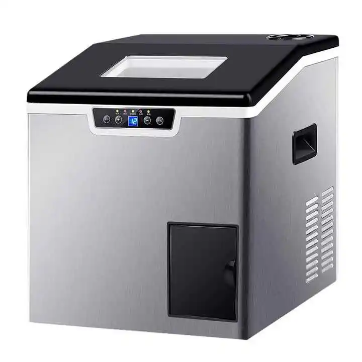 

Electric 1kg Square Ice Machine Space-Saving Auto Self-Clean Feature Thickness Adjustment for Hotel Use Bottled Water