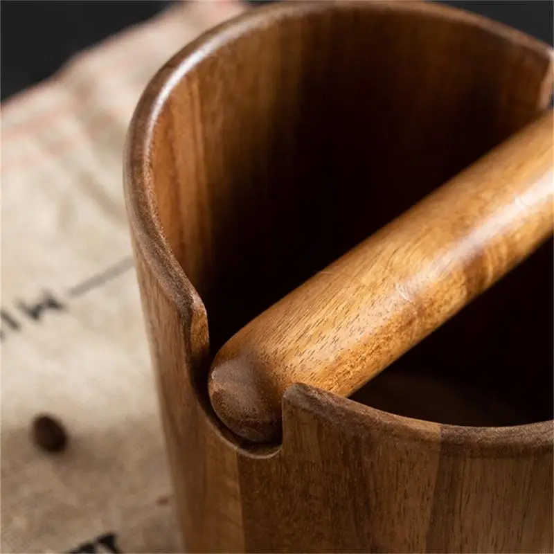 Caixa batida café Bin lixo moagem com caixa resíduos barra batida destacável N58D