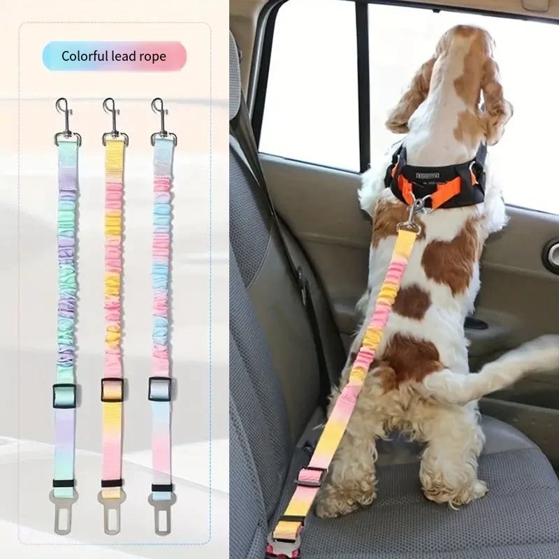 Dog Pet Safety Harness, Small and Medium-Sized Dog Car Seat Gadget, Cat Safety Buckle, Fighting Teddy Pet Supplies