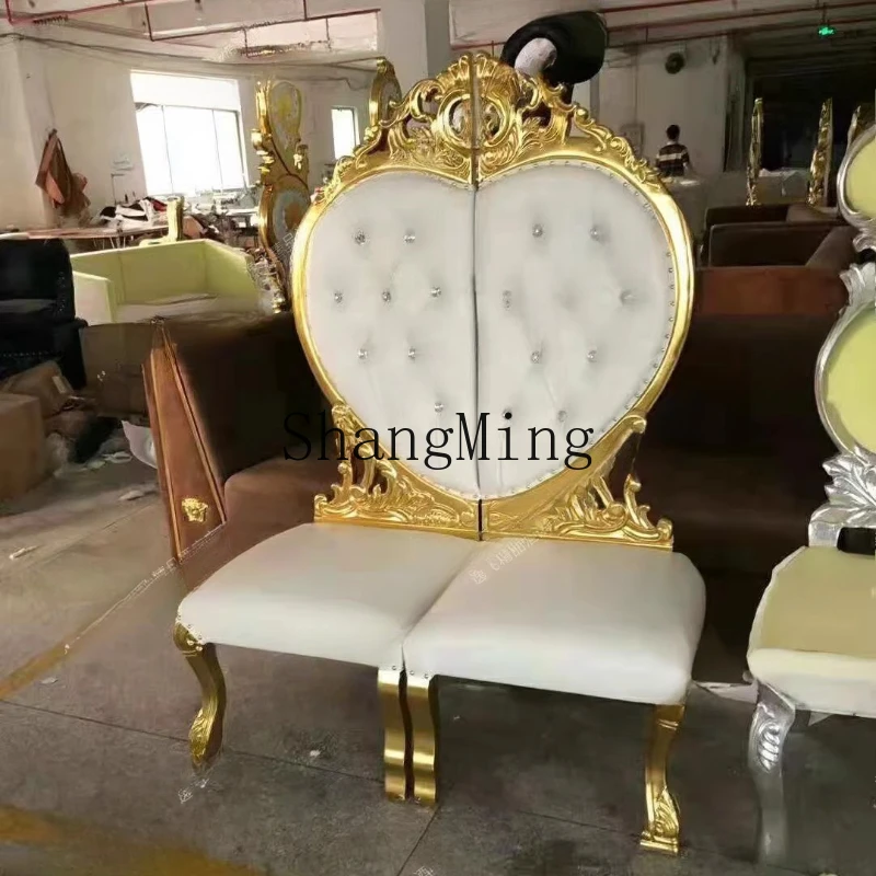 

FG high back chair neoclassical single sofa chair hotel decoration studio wedding photography princess back chair
