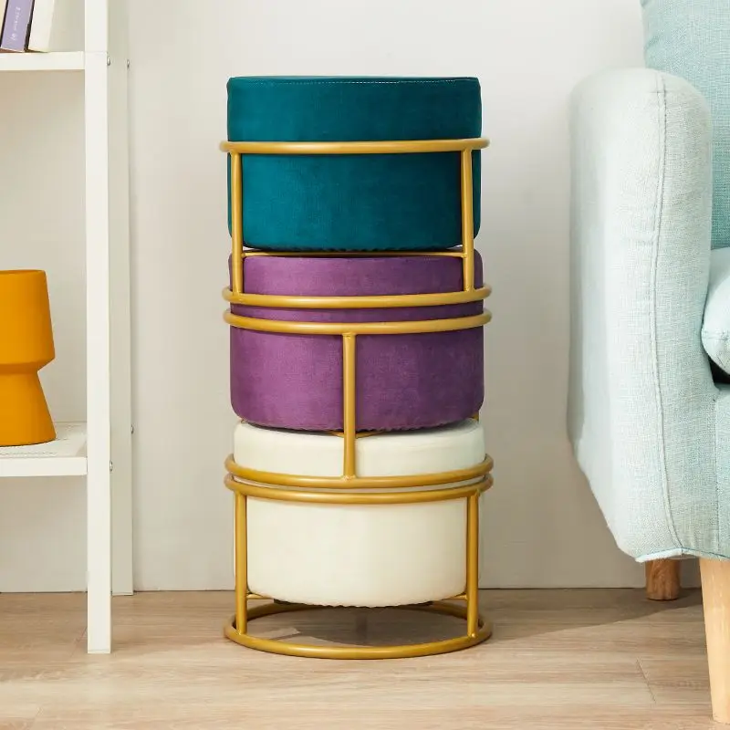 

Low Stool, Living Room, Coffee Table, Nordic, Household, Sofa, Round Stool, Dressing Stool, Door, Light Luxury