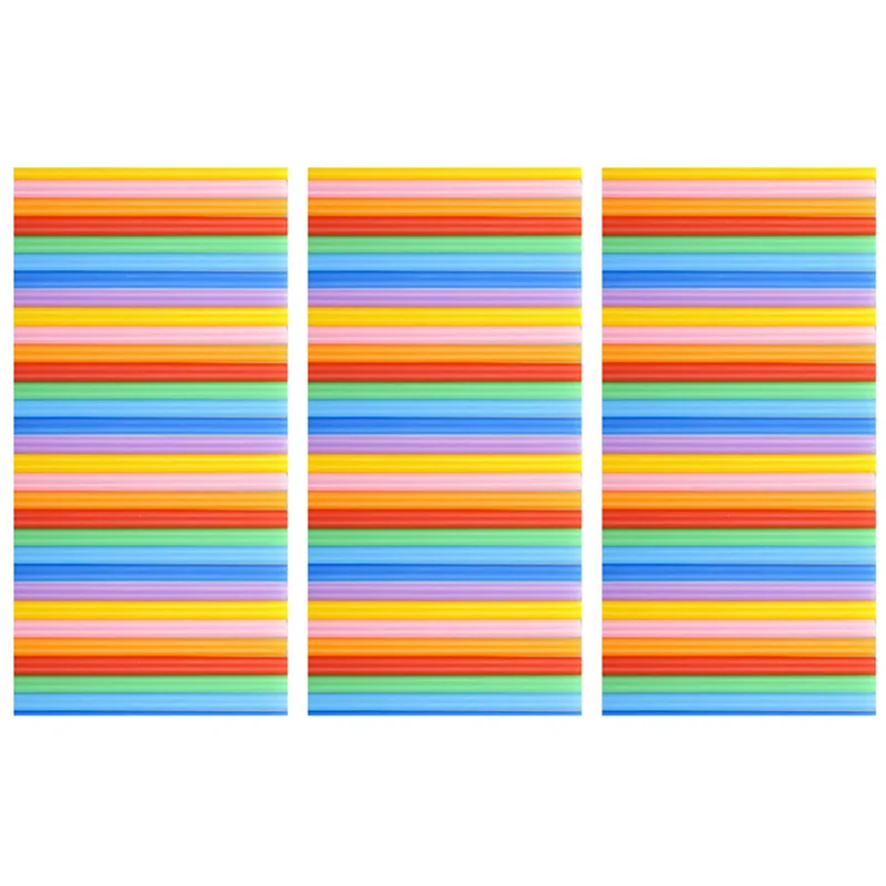

ABUF-900Pcs 10.3In Jumbo Straws Smoothie Straws Milkshake Straws Extra Wide Extra Long Assorted Bright Colors