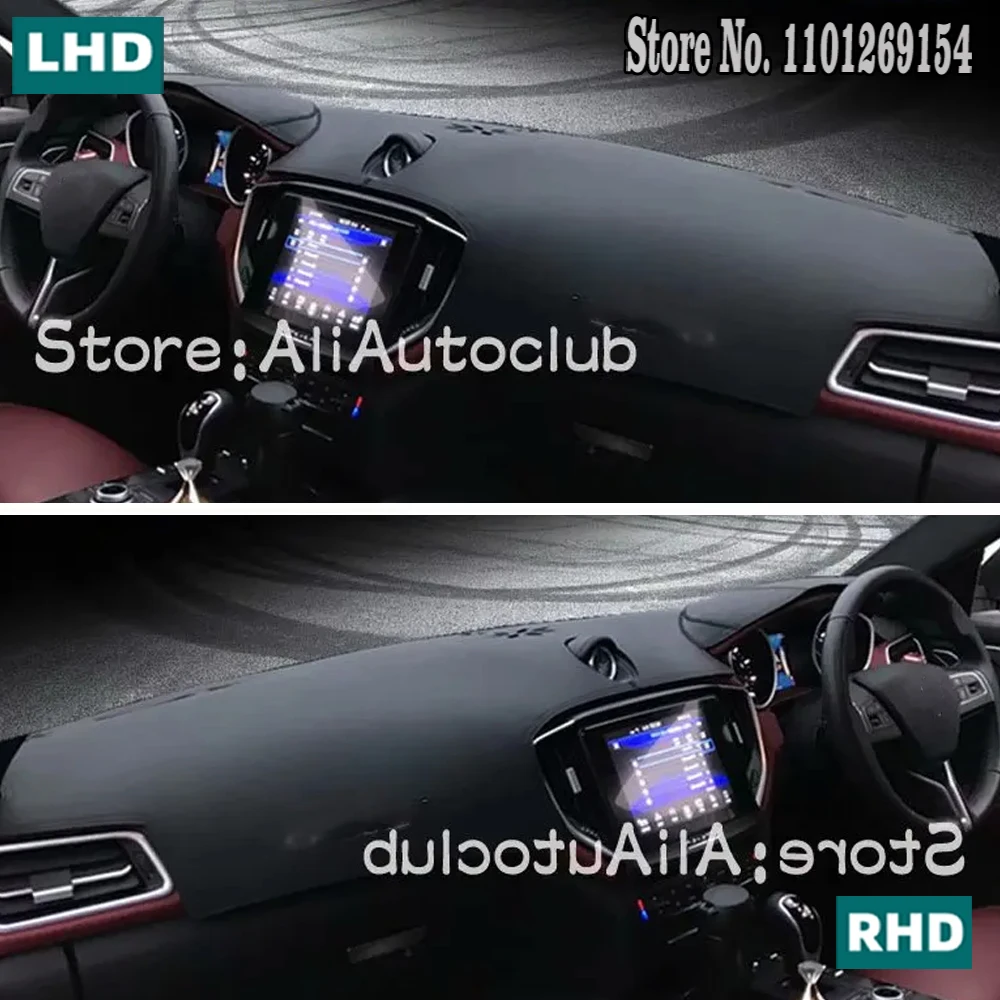 

Leather Dashmat Dashboard Cover Pad Dash Mat Car Accessories Protector Auto Sunshades For Maserati Ghibli 2014 -2021 2022 2023