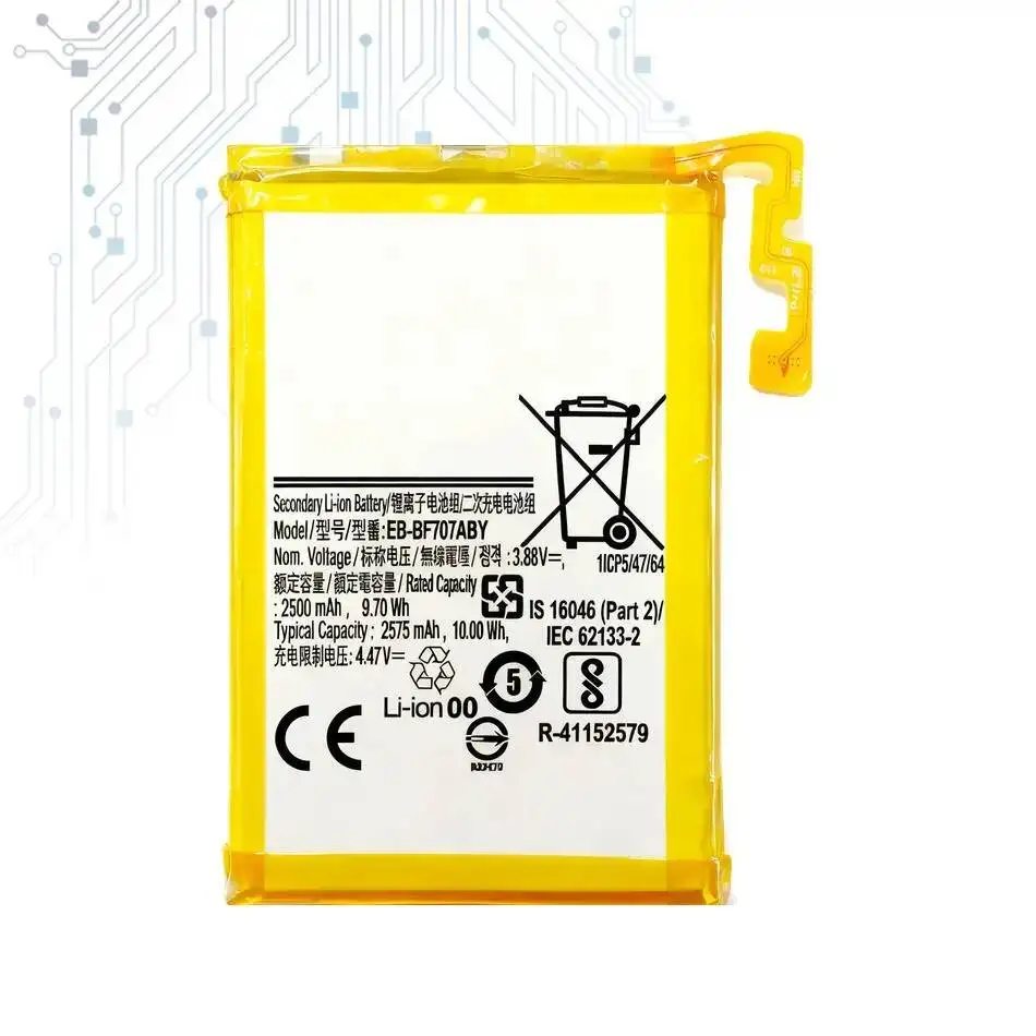 Mobile Phone Battery High Capacity For Samsung Galaxy Z Flip 5G 2575Mah EB-BF707ABY