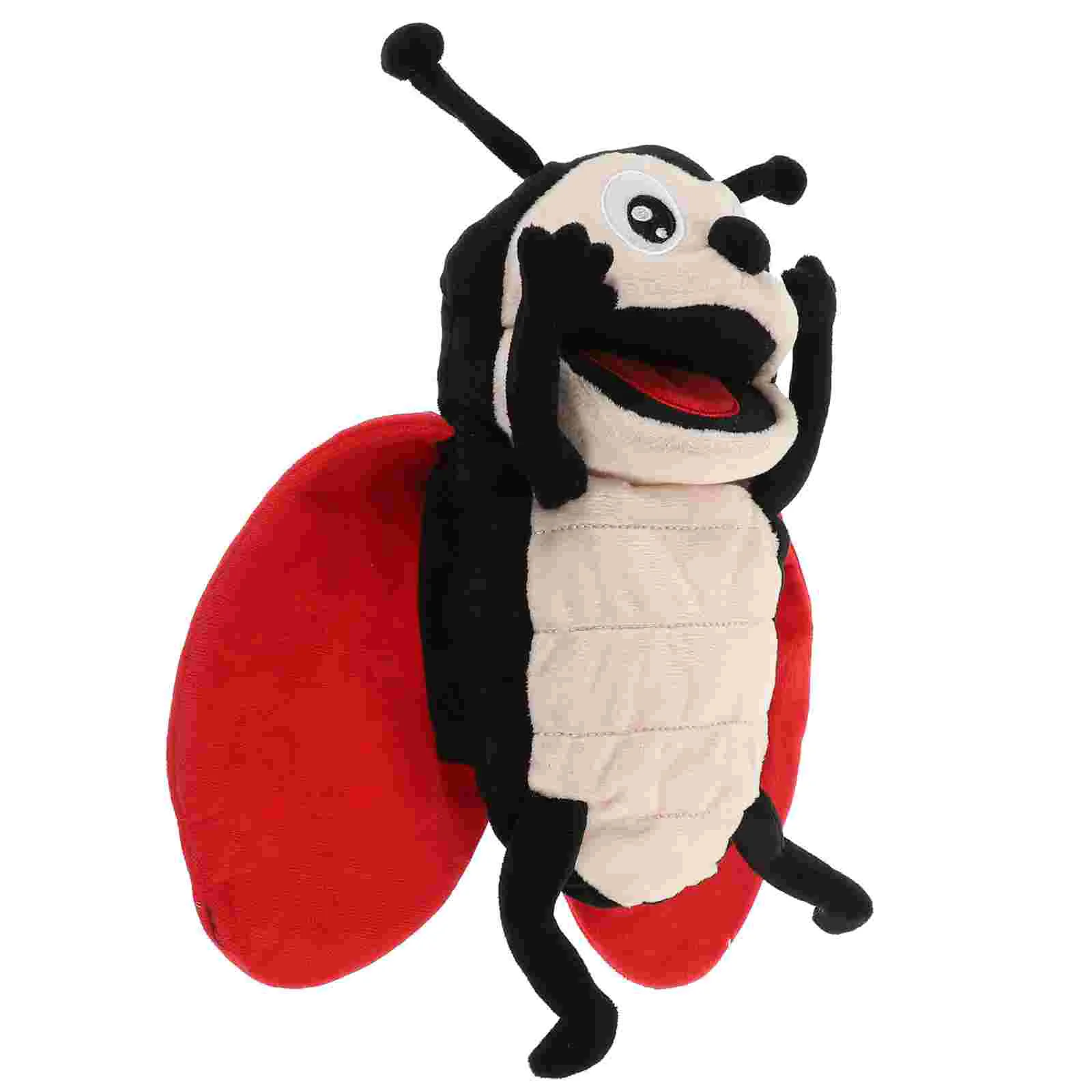 Butterfly Hand Puppets Ladybug Plush Figure Toys Simulation Model Stuffed Animal Finger