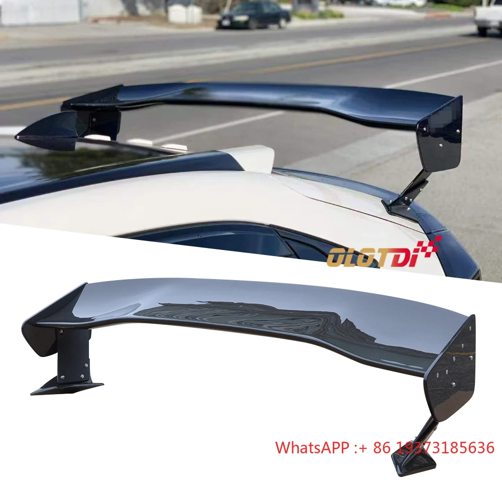 VTX-2V Style Carbon Fiber  Rear Trunk Lip Wing  Spoiler for Honda Civic Type R Hatchback FK7 FK8 10TH 2016-2019 Auto Tuning