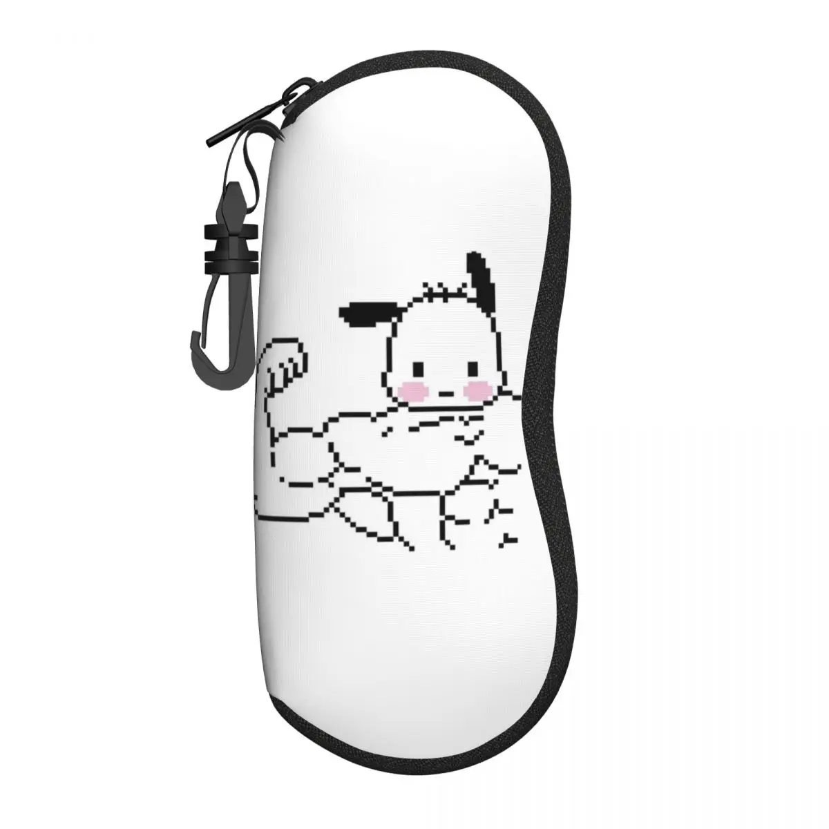 Custom Pochacco Muscle Eyeglass Glasses Case Women Men Soft Sunglasses Protective Pouch