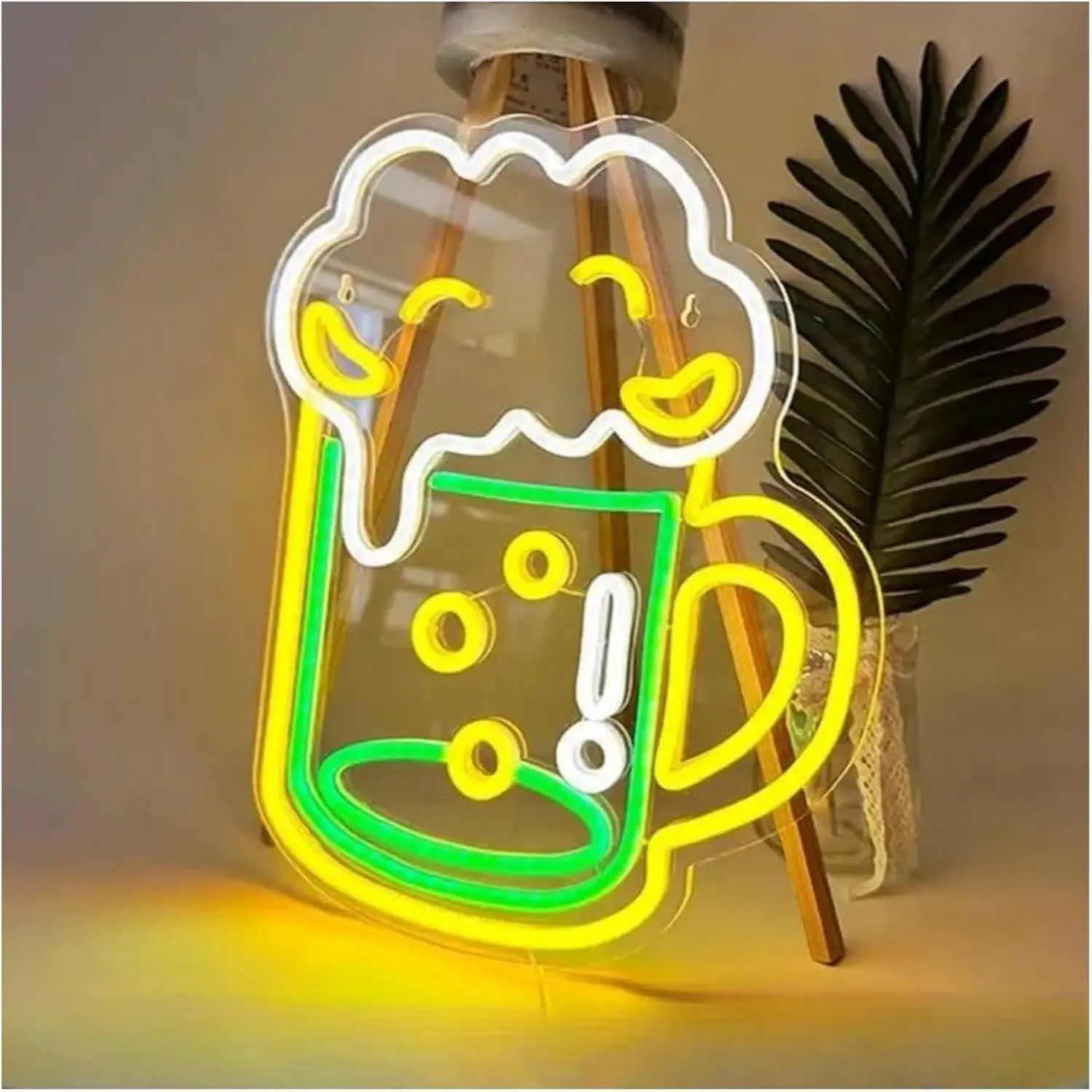 Beer Neon Signs Neon USB Dimmable Neon Light Sign for Bedroom Party Game Room Man Cave Bar Club Home Pub Store Party Wall Decor