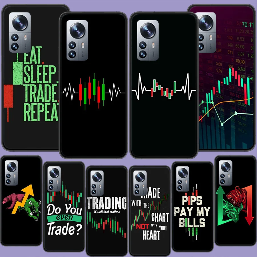 Day Trader Trader Trading Phone Case For Xiaomi Mi 13 12T Pro 12X 12 Lite 5G 11T 11i 11 Ultra 10 10T 9T Pro 9 8 6X 5X A1 A2 Capa