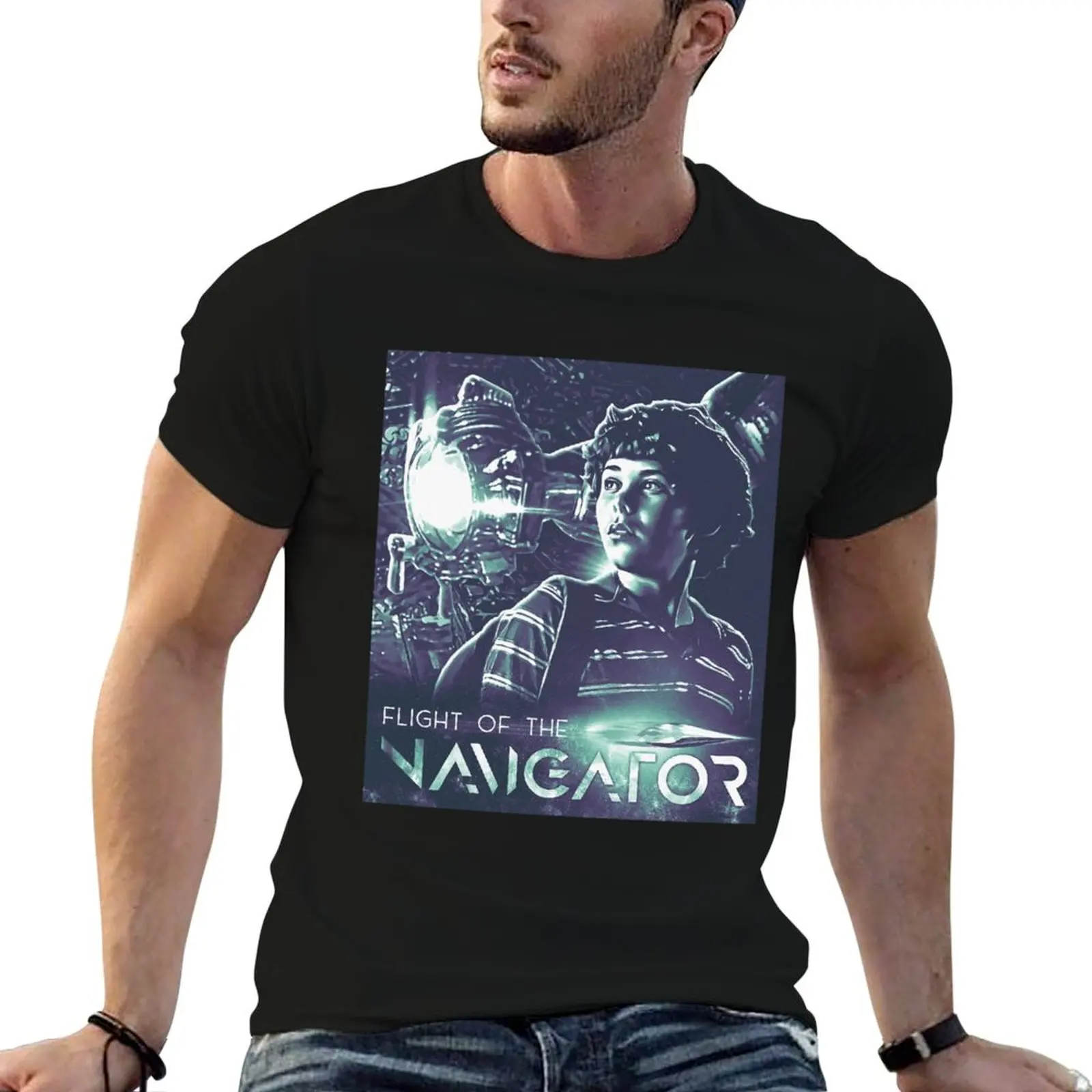 

Flight of the Navigator T-Shirt funny t shirts man man t shirt designer t shirt custom print T-Shirt
