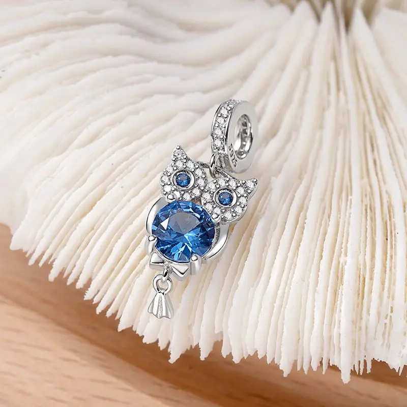 جديد 925 فضة الأغنام الماشية بطة سحر of ley 925 سلسلة مطرز صالح الأصلي قلادة سوار DIY بها بنفسك السيدات مجوهرات #5