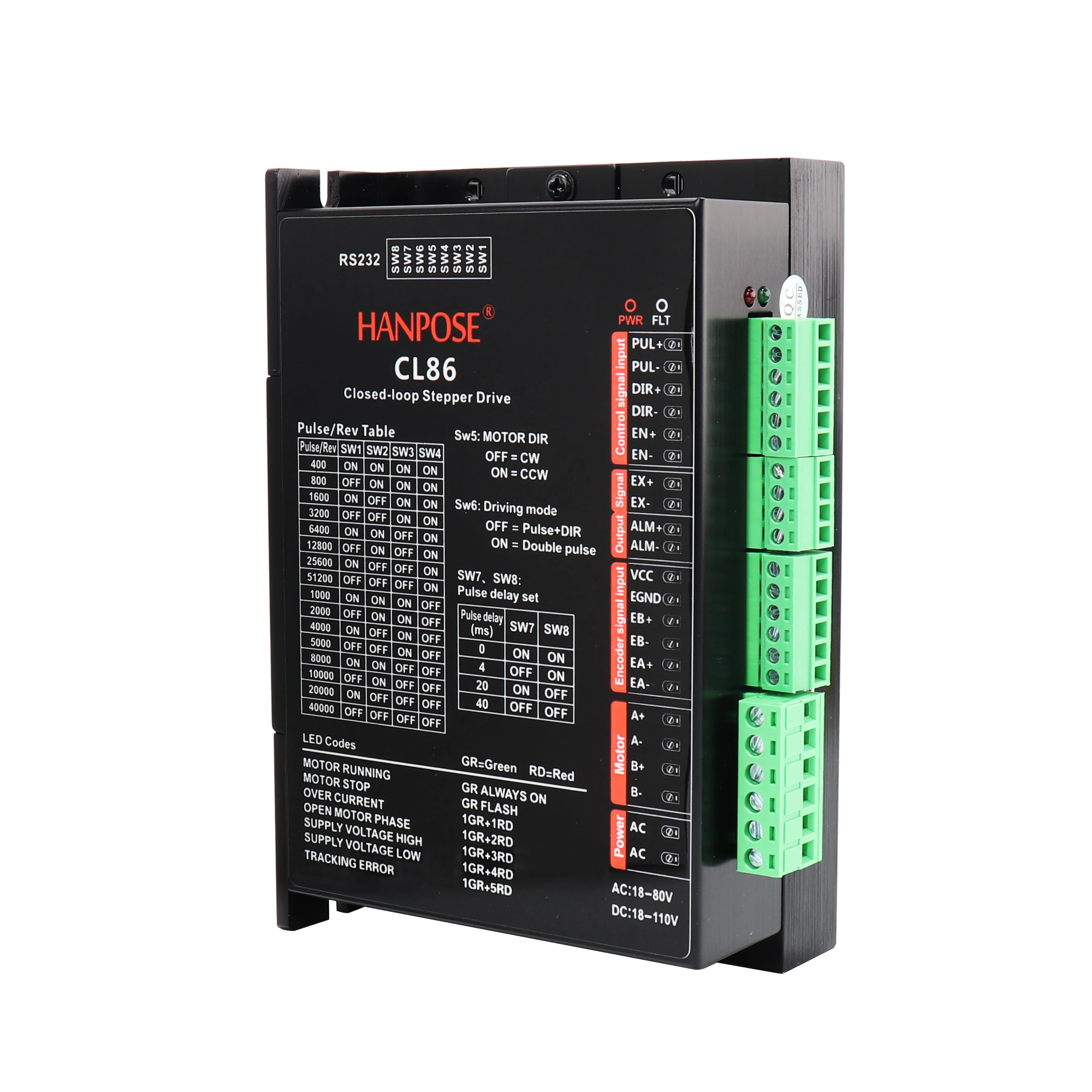 CNC 스테퍼 모터 키트, 폐루프 4 축 CNC, 드라이버 CL86 및 소프트웨어 어댑터 보드 포함, 86EH11860A6001, 8.0nm