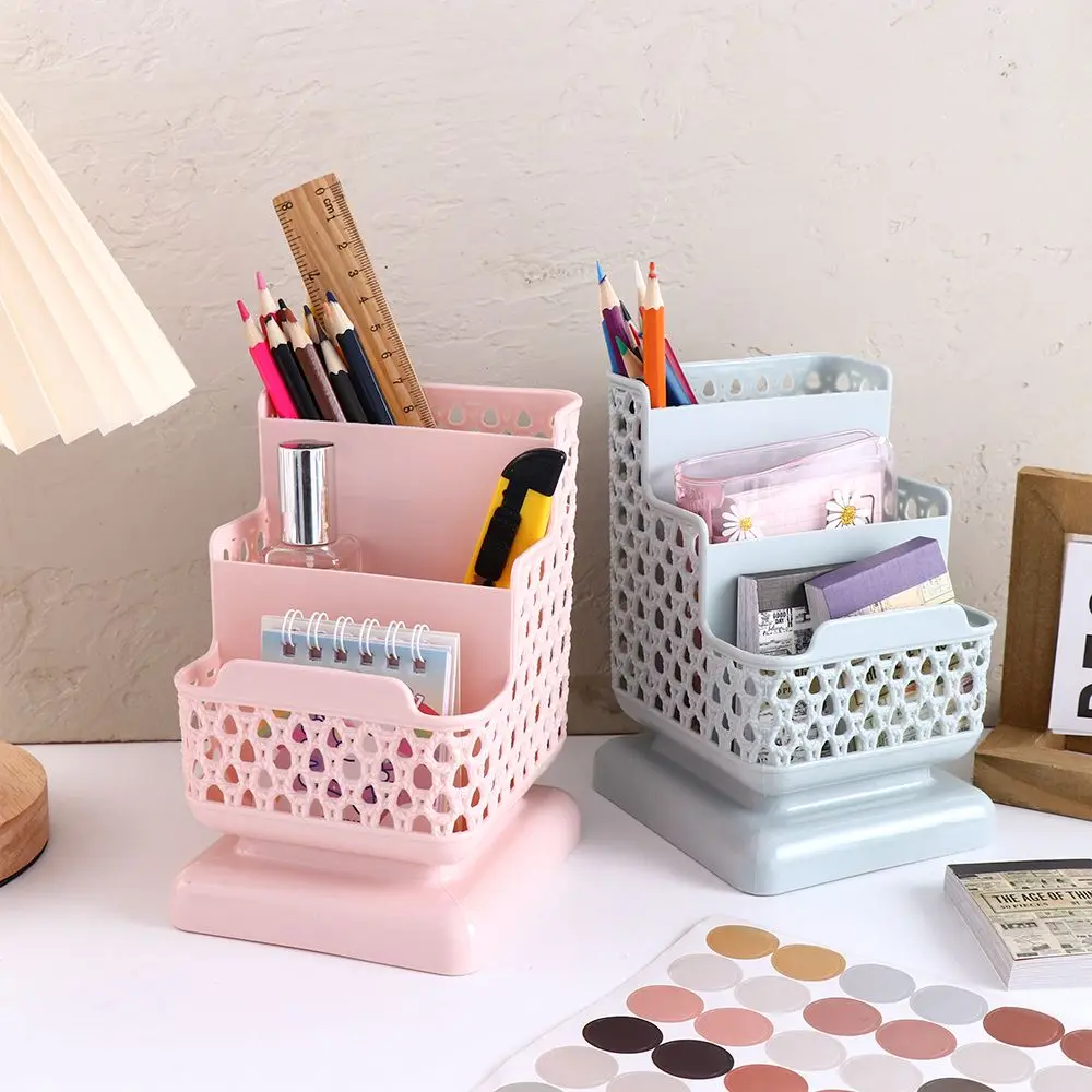 

Pen Bracket Office Supply for Cosmetics Jewelry Stationery Organizer Pen Holders Desktop Storage Box Make up Brush Holder