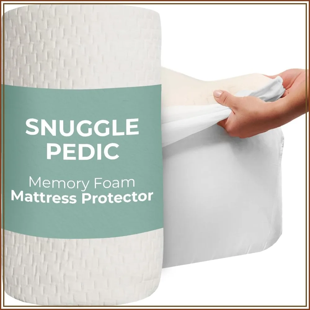 

Organic Cotton Mattress Protector – Waterproof & Breathable – Queen Size – Made in USA