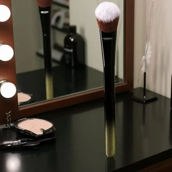 المحمولة مسحوق أحمر الخدود الوجه كونتور ماكياج أداة التجميل المنحدر نوع فرشاة أحمر الخدود للخدود للنساء الفتيات المبتدئين #1