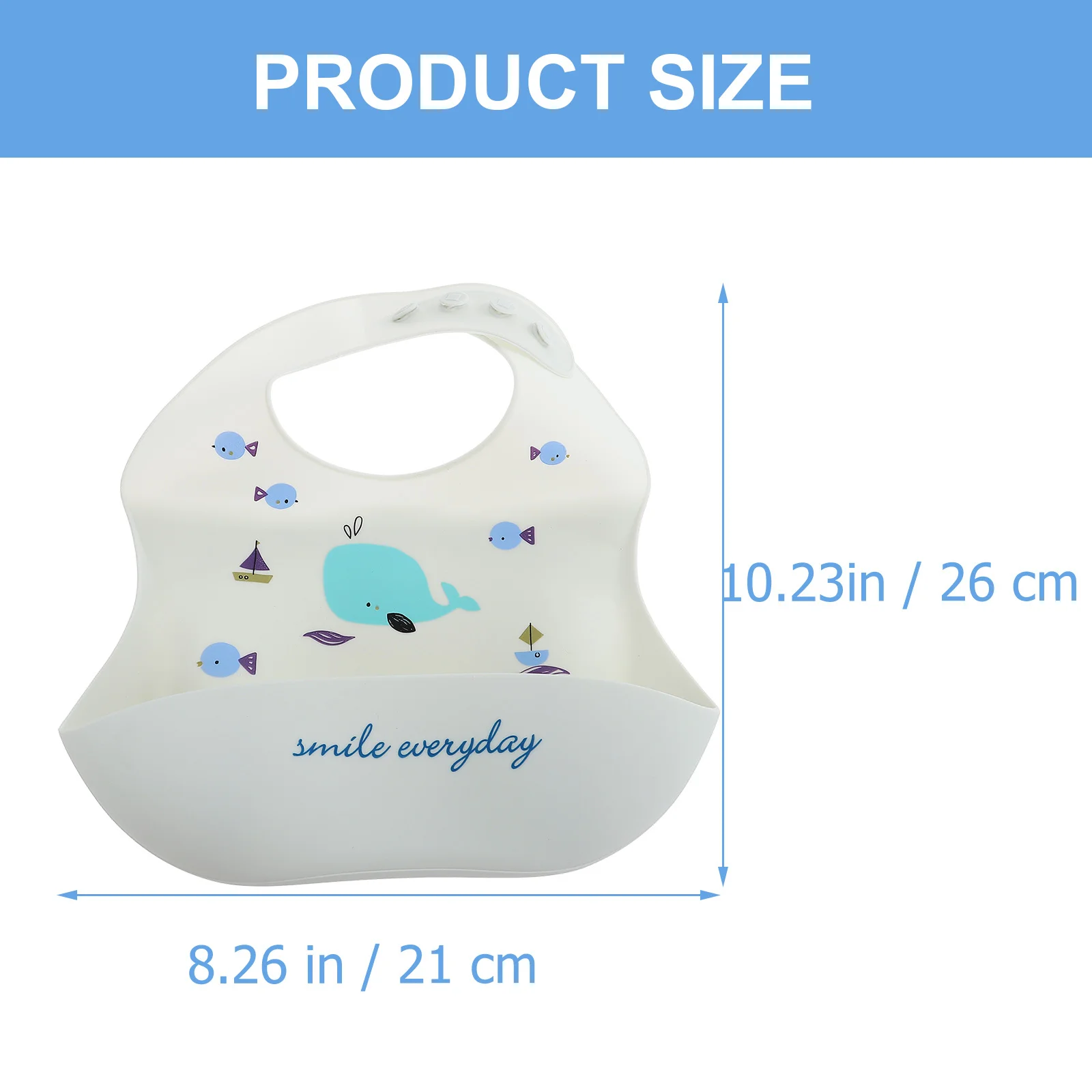 Silicone Baby Bib Waterproof Non Slip Lightweight Foldable Attractive Colors Lovely Design Easy Carry Store High Grade Premium