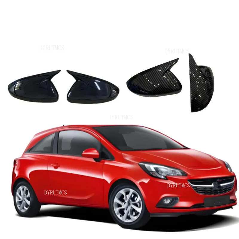 

Car Rearview Side Mirror Cover Fit For VAUXHALL Corsa D & E 2006-2019 Wing Cap Rear View Case Trim Carbon Fiber