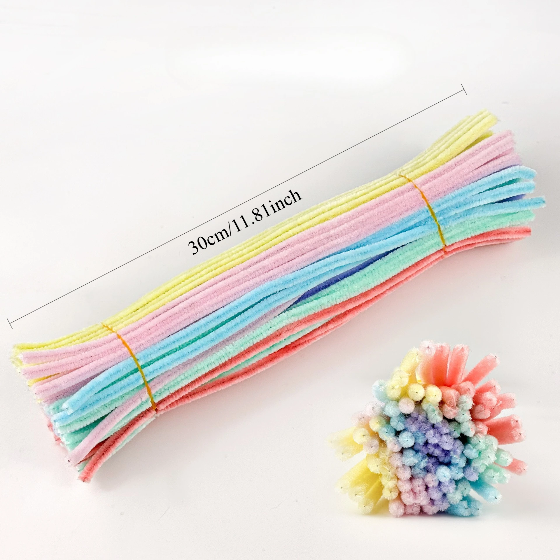 Pipe Cleaners for Flowers Crafts Chenille Stem DIY Creative Gift Toys Chenille Wire Sticks Kids Handmade Material Plush Strips view 6