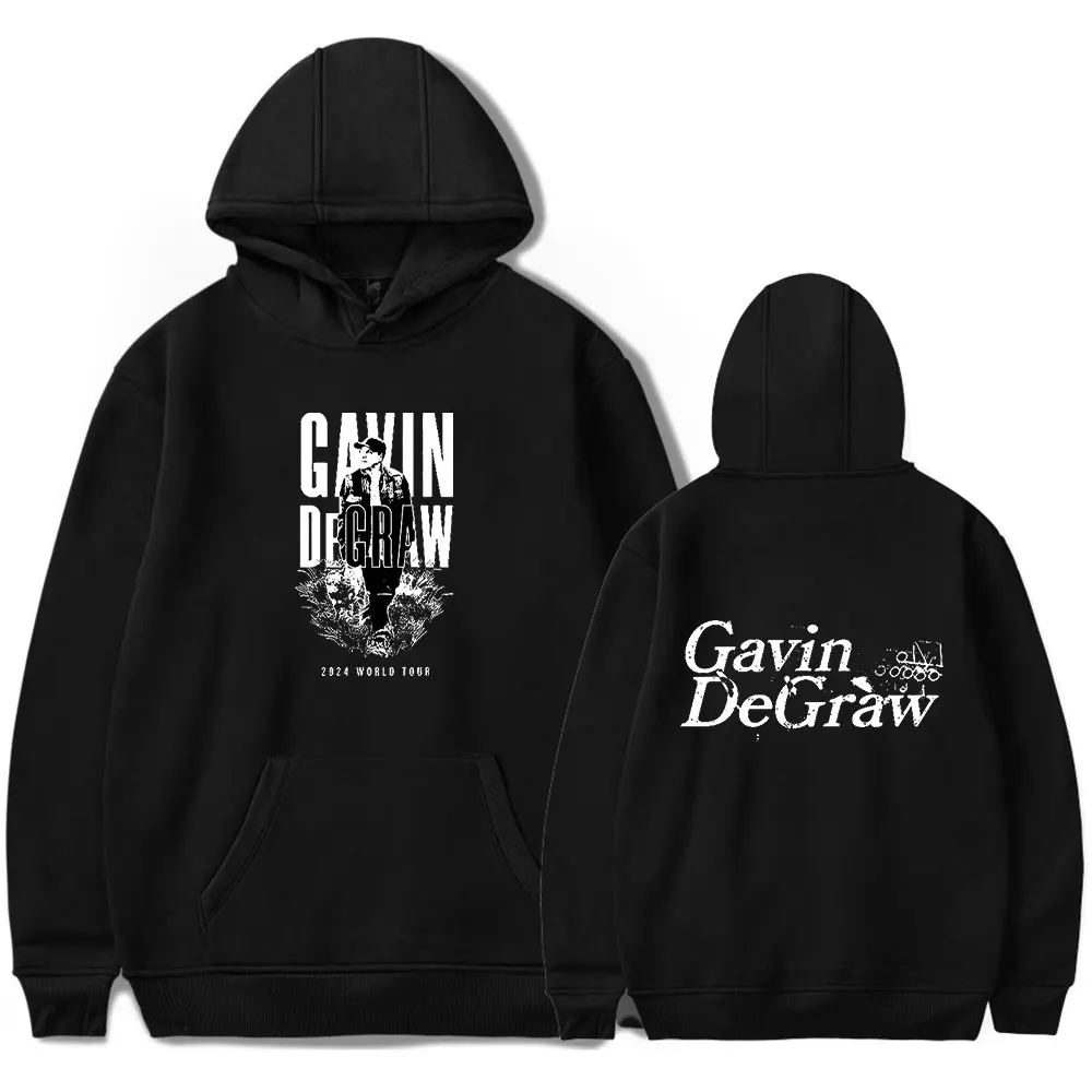 Gavin DeGraw 2024 World Tour Hoodie Pocket Drawstring Man/Woman HipHop Hoodies Casual Pullover Streetwear Harajuku Top