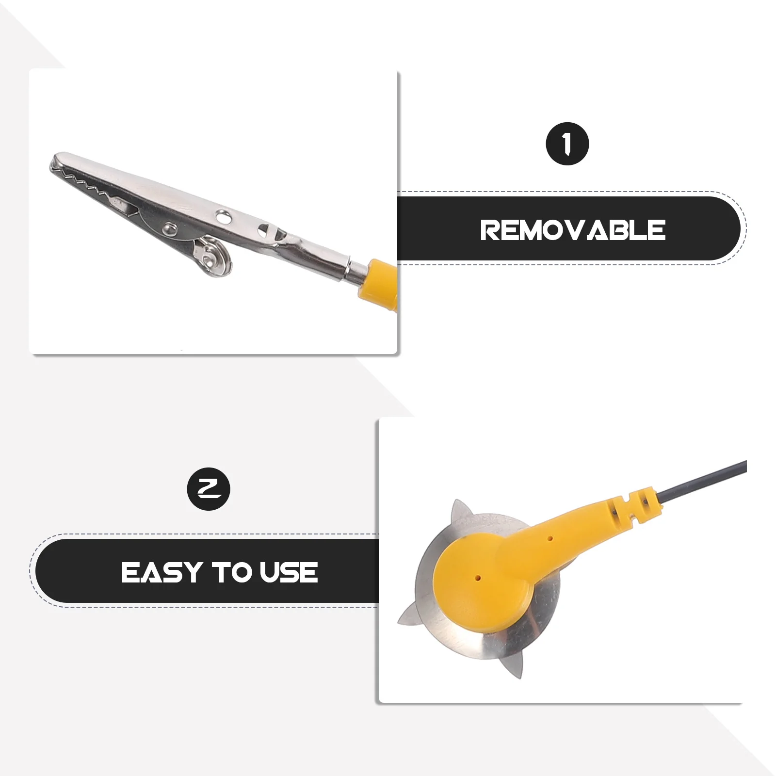 

Adjustable Anti Static Wrist Strap 78 Inch Girth with Removable Coiled Lead 98 Inch Length for Esd Protection Grounding