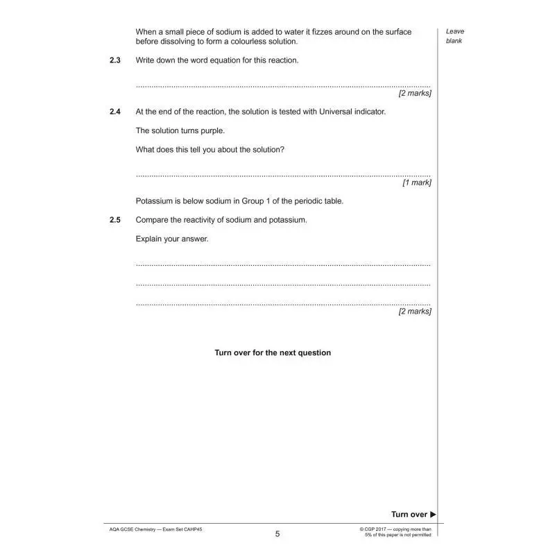 GCSE Chemistry AQA Practice Papers Higher Pack 1 CGP Books Coordination Group Publications 9781782948261 Book