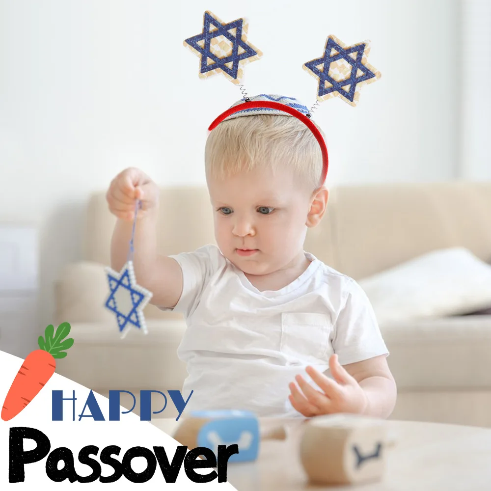 Passover Hoops Jewish Deyeast Party Party Decoration Props HAPPY PASSOVER Headband