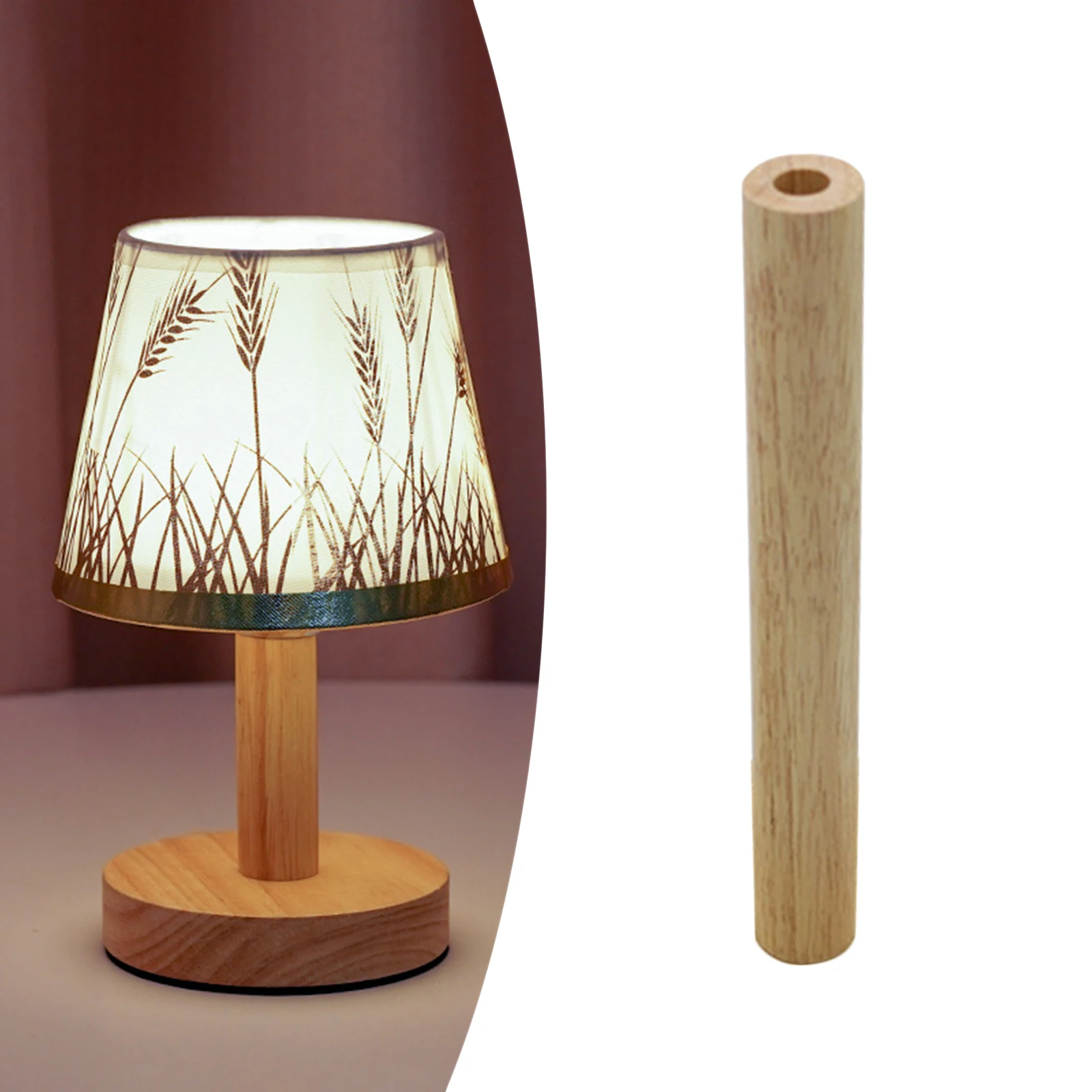 Wooden Table Lamp Base Centerpiece Simple to Use Fitments Holder for Home