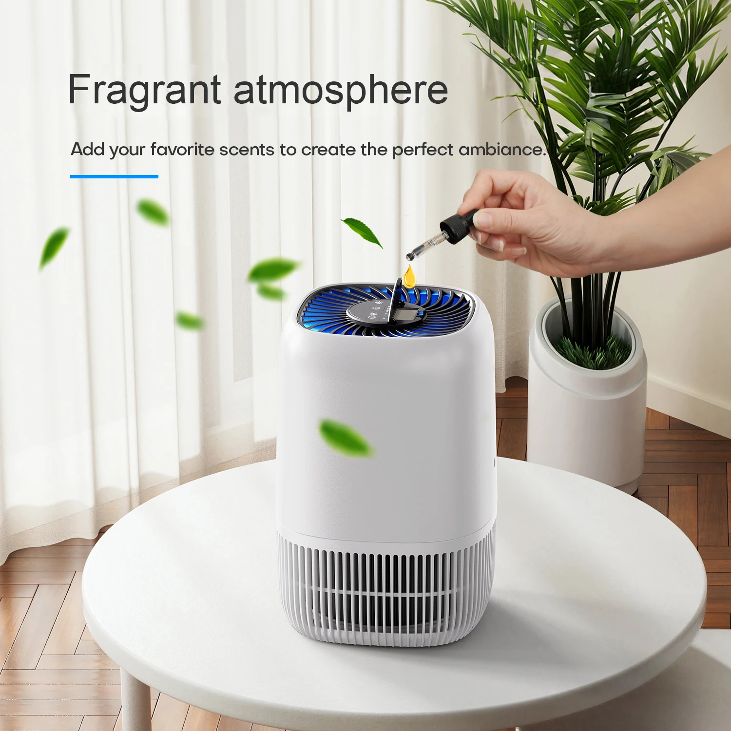 AROEVE Air Purifiers for Bedroom Home,Filter Cleaner with Fragrance, HEPA Filter for Smoke, Odor, Allergies, Pollen, Pet Timer