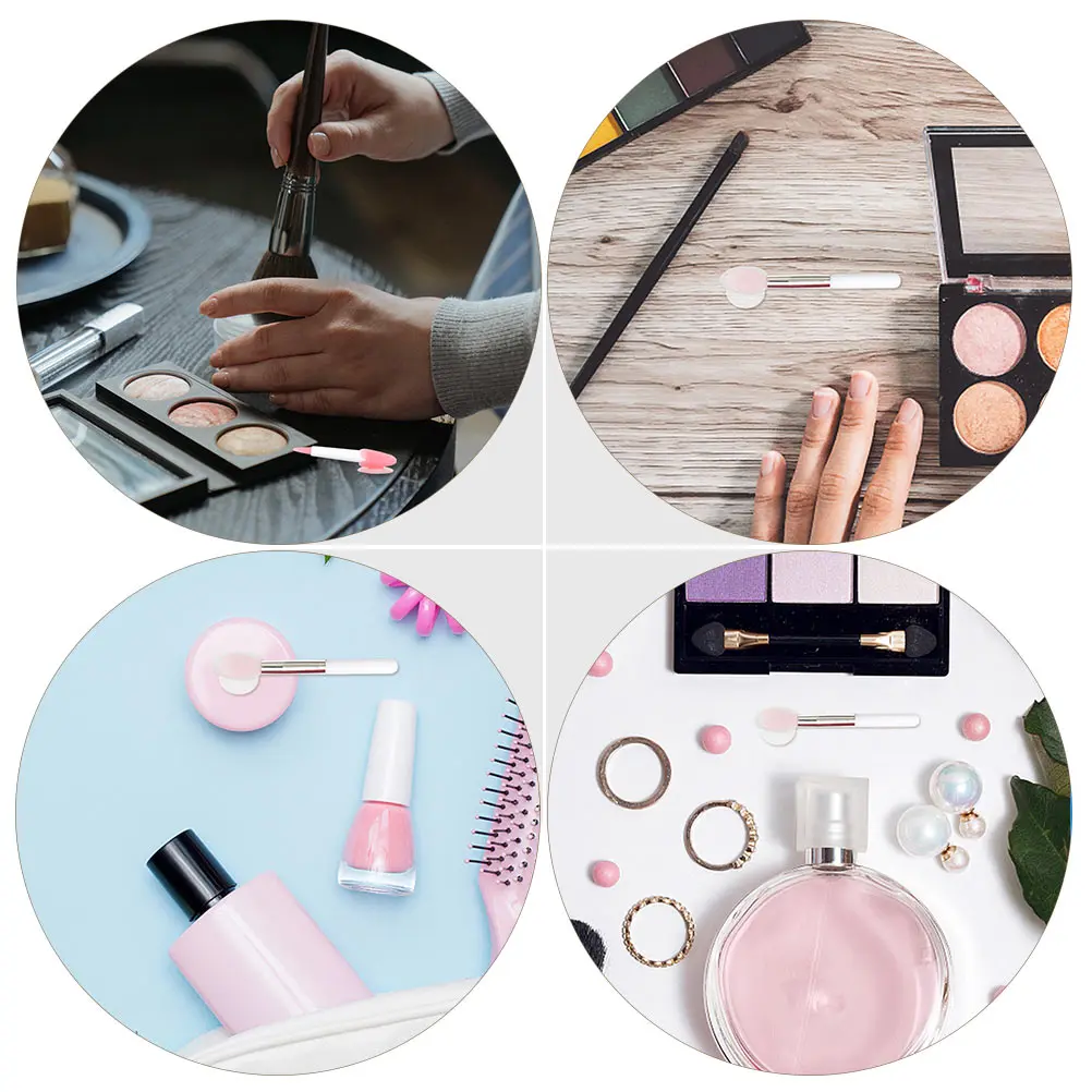 

10pcs Lip Brush Anti-lost Covers Durable Silicone Travel Makeup Protective Holder for Cosmetics Safe Storage Brush Case