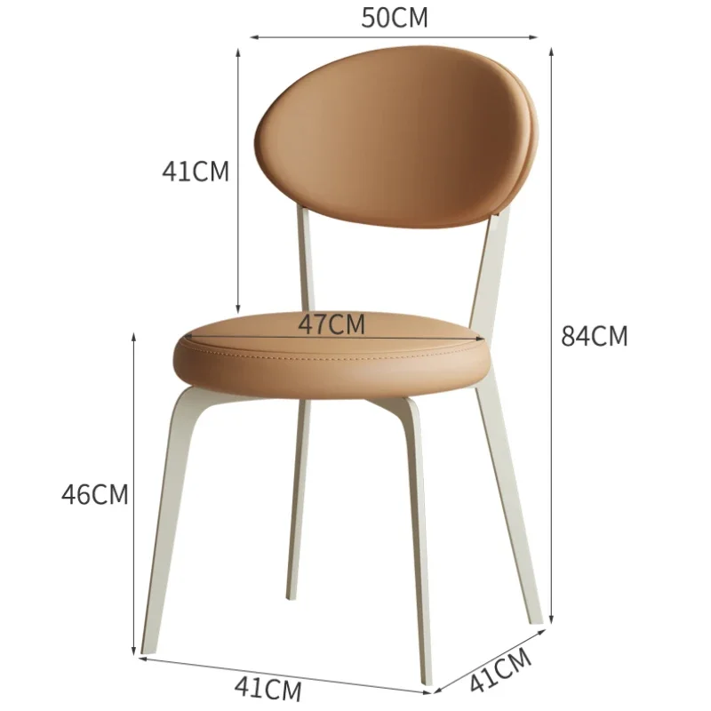 Relaxing Office Dining Chairs Kitchen Garden Individual Dining Chairs Accent Beauty Modern Comedor Living Room Furniture YN50DC