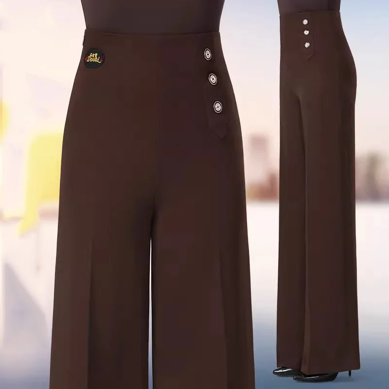 국가 표준 댄스 바지 여성 라틴 댄스 바지 하이 웨이스트 바지 공연 의상 볼룸 댄스 바지 DN22285